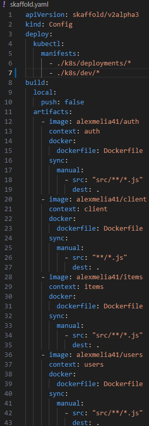 Skaffold File